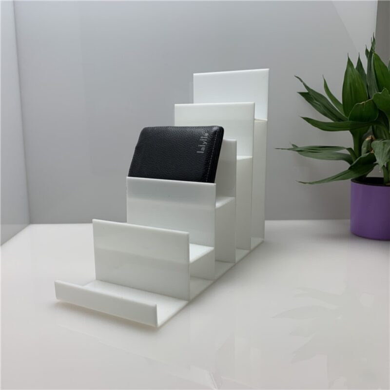 5-layer acrylic wallet display stand