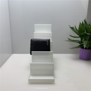 5-layer acrylic wallet display stand