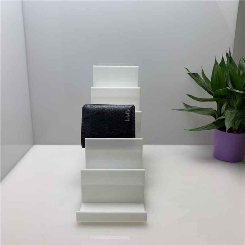 5-layer acrylic wallet display stand