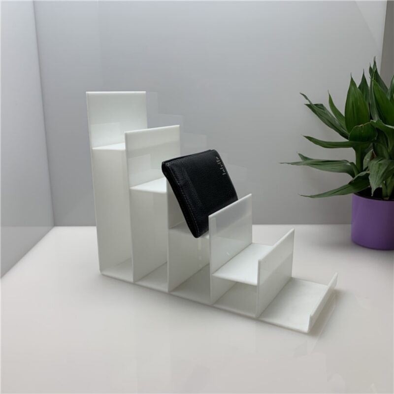 5-layer acrylic wallet display stand