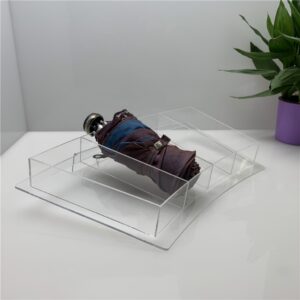 IMG_0609 Environmentally friendly transparent acrylic umbrella display stand, 4-compartment transparent organic glass display stand, umbrella frame acrylic products