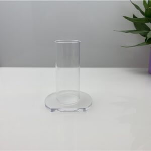 Single-tube acrylic short umbrella display stand, hair accessory storage stand