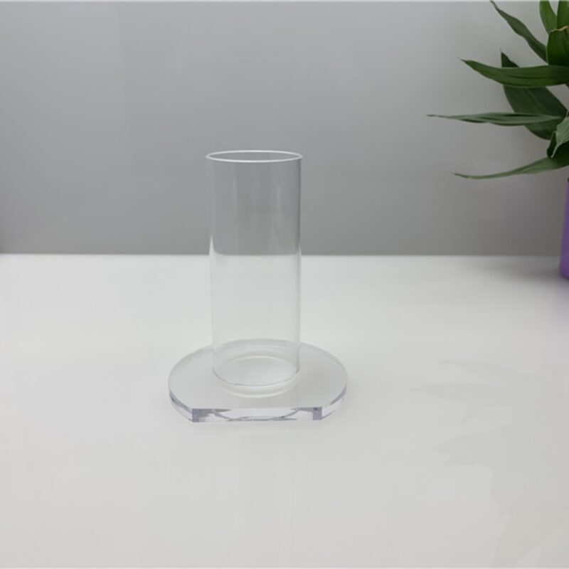 Single-tube acrylic short umbrella display stand, hair accessory storage stand