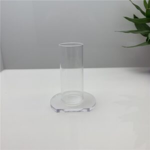 Single-tube acrylic short umbrella display stand, hair accessory storage stand