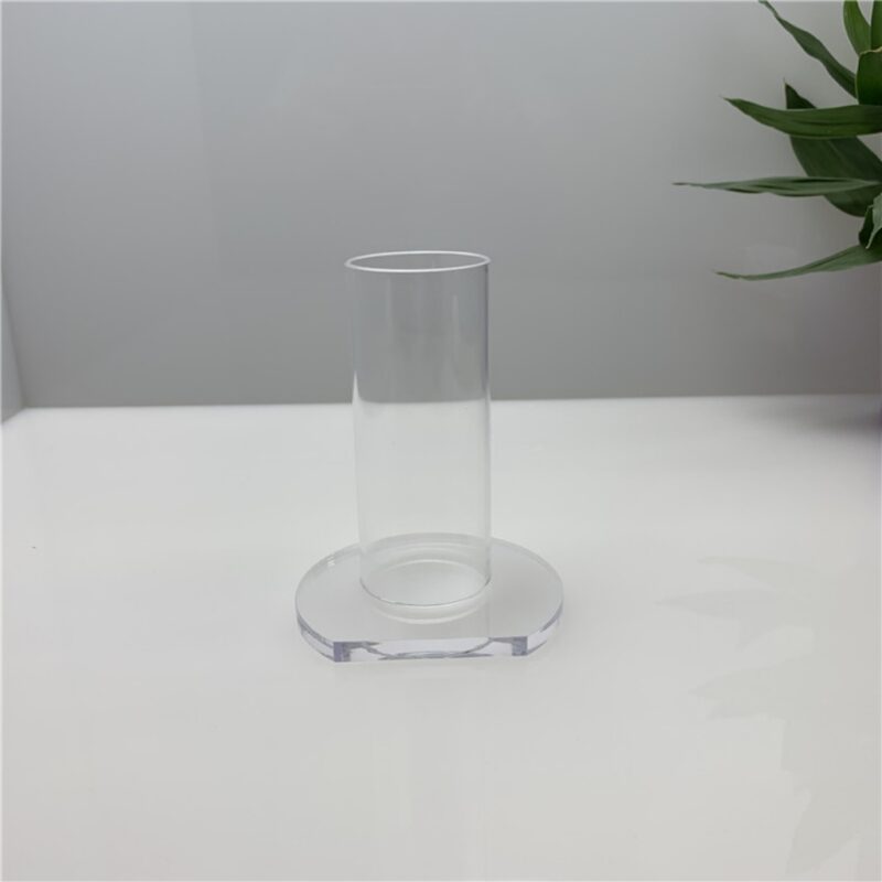 Single-tube acrylic short umbrella display stand, hair accessory storage stand