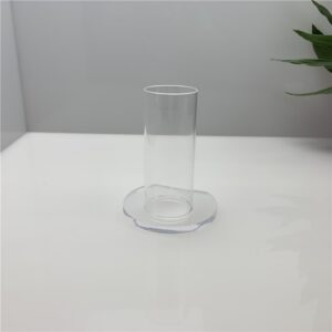 Single-tube acrylic short umbrella display stand, hair accessory storage stand