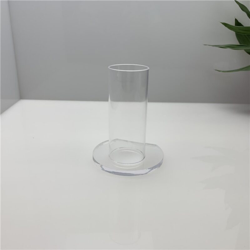 Single-tube acrylic short umbrella display stand, hair accessory storage stand