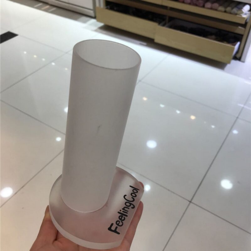 Single-tube acrylic short umbrella display stand, hair accessory storage stand