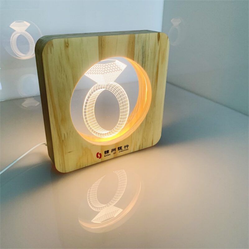 Creative 3D diamond acrylic night light
