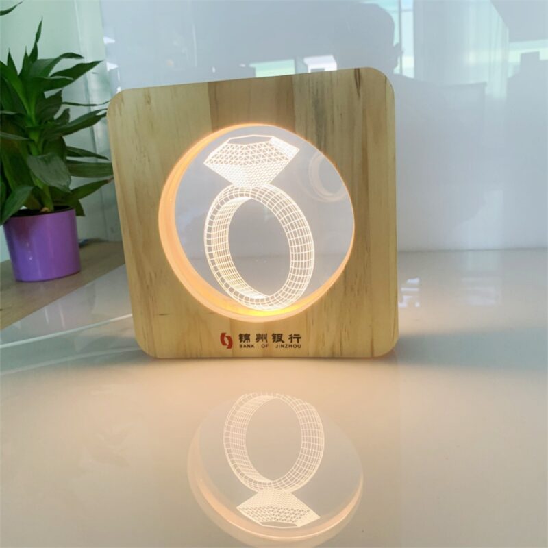 Creative 3D diamond acrylic night light