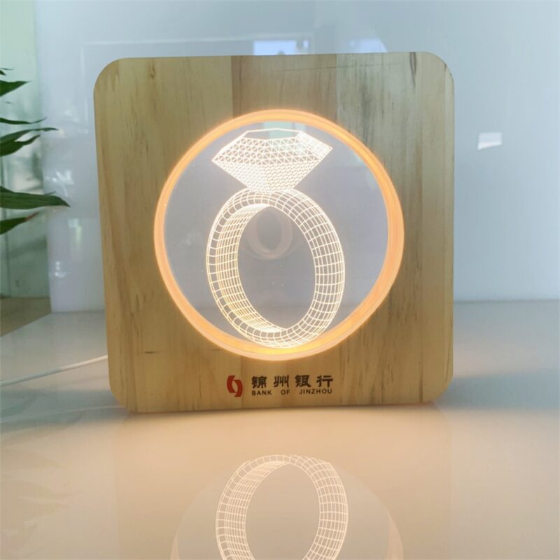 Creative 3D diamond acrylic night light