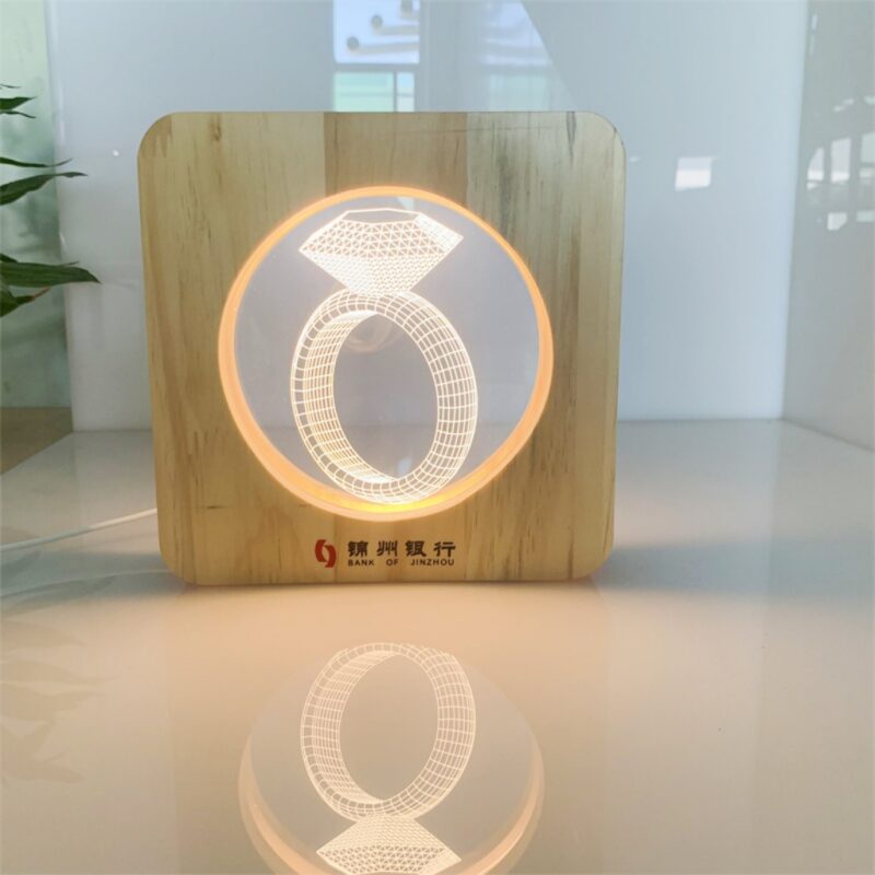 Creative 3D diamond acrylic night light