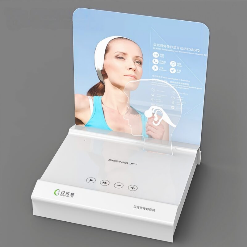 acrylic Bluetooth headset display stand