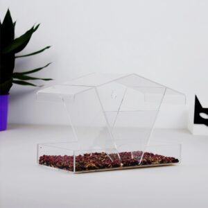 1 Window Bird Feeder for Outside with Waterproof Seed Storage
