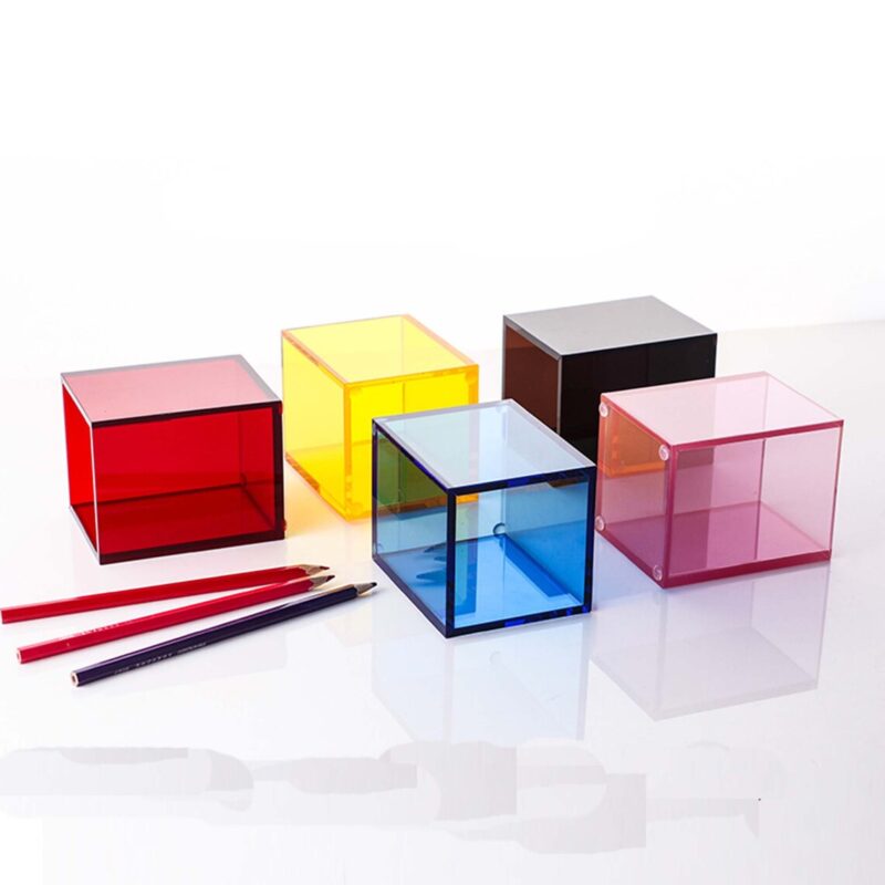 2 Colored Acrylic Pen Holder
