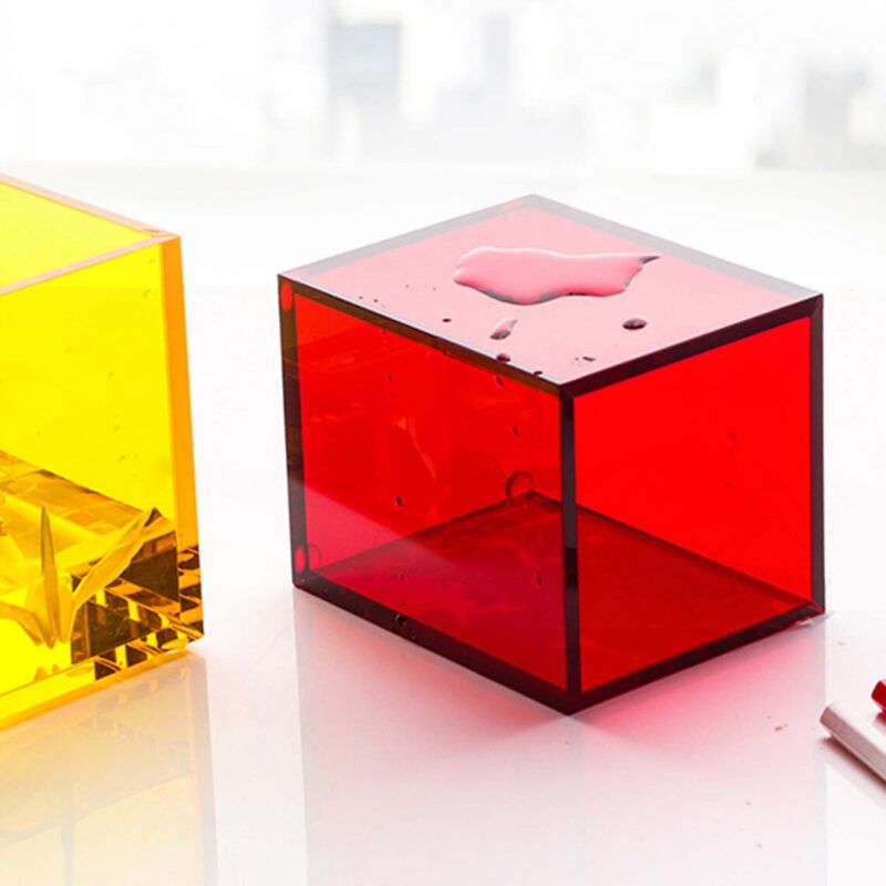 4 Colored Acrylic Pen Holder