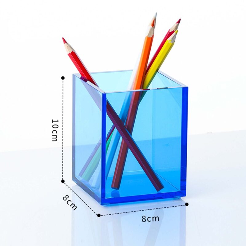 6 Colored Acrylic Pen Holder