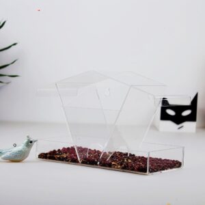 7 Window Bird Feeder for Outside with Waterproof Seed Storage