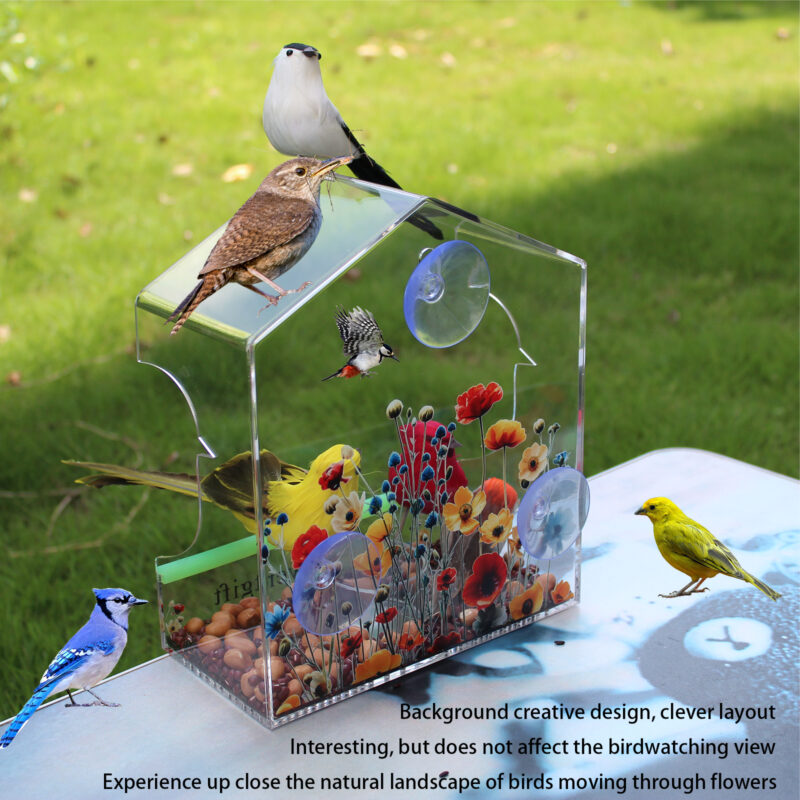 主图5 acrylic window Bird Feeder