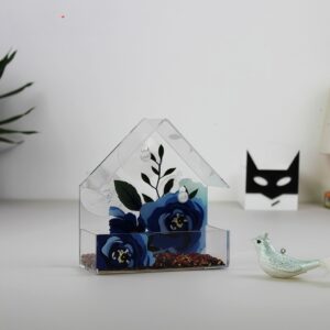 兰花7 Orchid background Bird Feeder Birds House for Outdoo